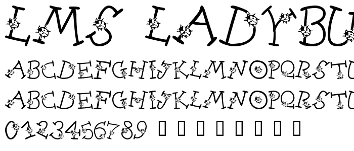 LMS Ladybug font